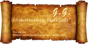 Globotschnig Győző névjegykártya